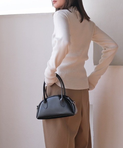 AKTE（アクテ）の「サムホールポロニットカーディガン（ニット/セーター・レディース・ホワイト/チャコールグレー・FREE）」の8枚目の写真