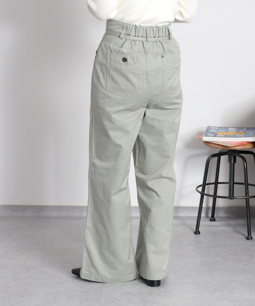 cepo(セポ)の「ベルテッドワークイージーパンツ(その他パンツ・レディース・ネイビー/オフホワイト/オリーブ・S/L/M)」の8枚目の写真