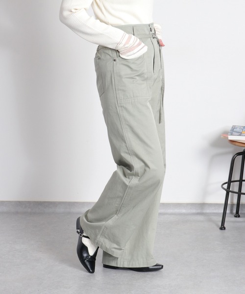 cepo(セポ)の「ベルテッドワークイージーパンツ(その他パンツ・レディース・ネイビー/オフホワイト/オリーブ・S/L/M)」の10枚目の写真