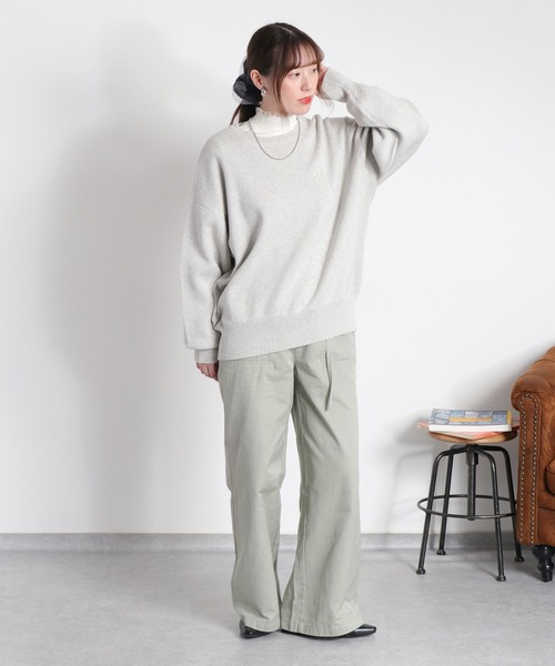 cepo(セポ)の「ベルテッドワークイージーパンツ(その他パンツ・レディース・ネイビー/オフホワイト/オリーブ・S/L/M)」の4枚目の写真