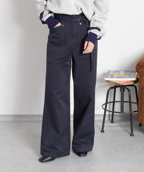 cepo(セポ)の「ベルテッドワークイージーパンツ(その他パンツ・レディース・ネイビー/オフホワイト/オリーブ・S/L/M)」の17枚目の写真