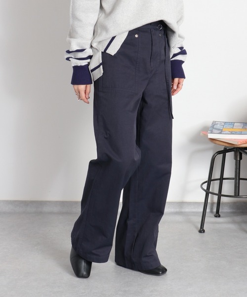 cepo(セポ)の「ベルテッドワークイージーパンツ(その他パンツ・レディース・ネイビー/オフホワイト/オリーブ・S/L/M)」の22枚目の写真