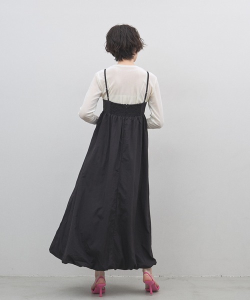 &. NOSTALGIA(アンドドットノスタルジア)の「シアーフロッキー袖口シアー切替トップス(Tシャツ/カットソー・レディース・チャコールグレー/オフホワイト・FREE)」の11枚目の写真