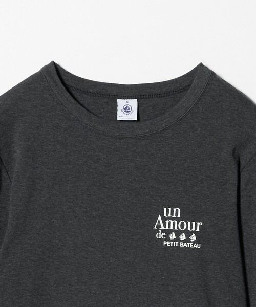 PETIT BATEAU(プチバトー)の「【別注】<PETIT BATEAU>ロングスリーブ プリント Tシャツ(Tシャツ/カットソー・レディース・ダークグレー/その他1/オフホワイト・FREE)」の10枚目の写真