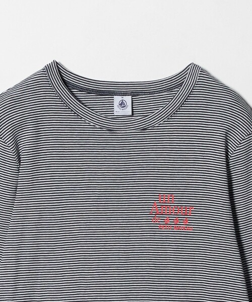 PETIT BATEAU(プチバトー)の「【別注】<PETIT BATEAU>ロングスリーブ プリント Tシャツ(Tシャツ/カットソー・レディース・ダークグレー/その他1/オフホワイト・FREE)」の21枚目の写真