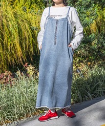 LEPSIM | 【産前・産後対応】マタニティ／デニムフリンジキャミワンピース　632459(マタニティウェア/グッズ)