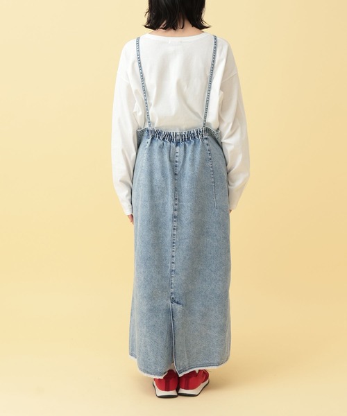 LEPSIM(レプシィム)の「【産前・産後対応】マタニティ/デニムフリンジキャミワンピース 632459(マタニティウェア/グッズ・レディース・ライトブルー/ブルー・FREE)」の17枚目の写真