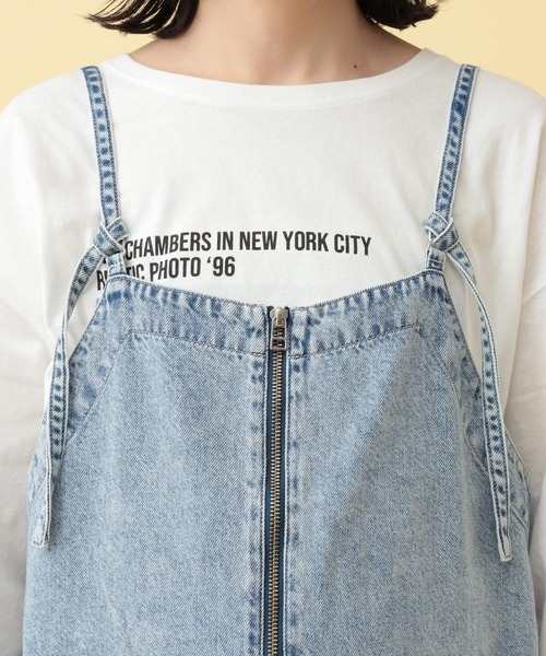 LEPSIM(レプシィム)の「【産前・産後対応】マタニティ/デニムフリンジキャミワンピース 632459(マタニティウェア/グッズ・レディース・ライトブルー/ブルー・FREE)」の18枚目の写真