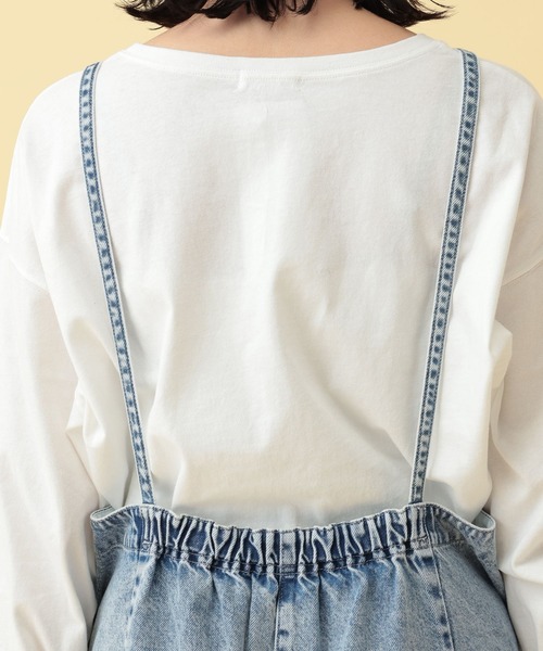 LEPSIM(レプシィム)の「【産前・産後対応】マタニティ/デニムフリンジキャミワンピース 632459(マタニティウェア/グッズ・レディース・ライトブルー/ブルー・FREE)」の21枚目の写真