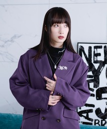 ブランド古着】メンズのテーラードジャケット（パープル/紫色系）古着