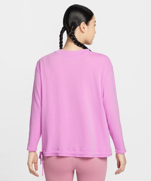 NIKE（ナイキ）の「ナイキ NIKE ナイキ  ワン リラックスド DF L/S トップ（Tシャツ/カットソー・レディース・レッドパープル・M/L）」の4枚目の写真