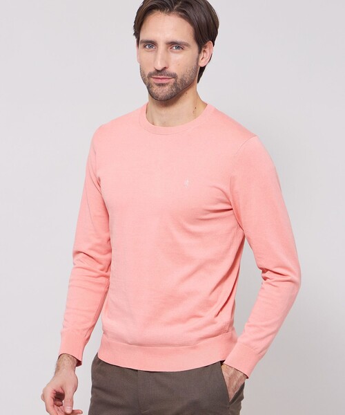 MACKINTOSH LONDON（マッキントッシュ ロンドン）の「ハイツイストコットンクルーネックニット（ニット/セーター・メンズ・ベージュ系その他/ピンク系その他3/ブルー系その他4/グレー・XL/L/M）」の4枚目の写真