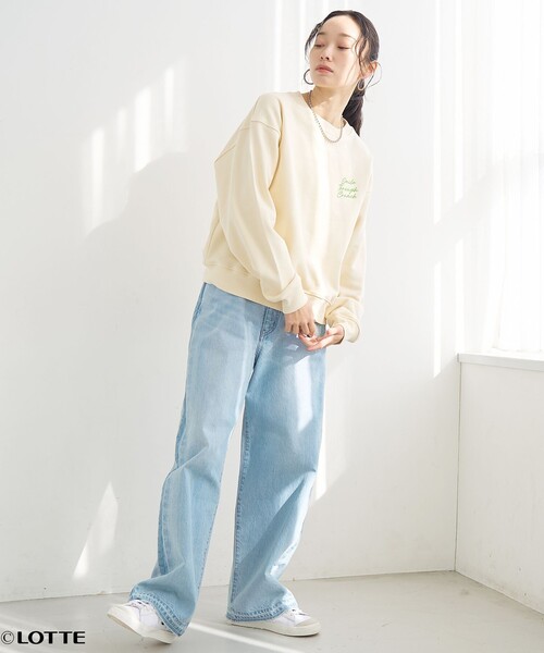 coen(コーエン)の「【CRUNKY(クランキー)/別注】アソートロゴ裏毛スウェット(スウェット・レディース・ナチュラル/オフホワイト/ダークブラウン/ライトグレー・M/L)」の15枚目の写真