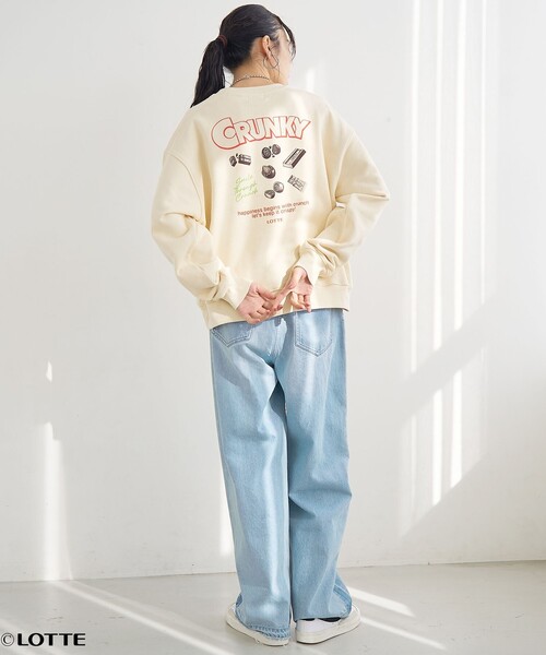coen(コーエン)の「【CRUNKY(クランキー)/別注】アソートロゴ裏毛スウェット(スウェット・レディース・ナチュラル/オフホワイト/ダークブラウン/ライトグレー・M/L)」の16枚目の写真