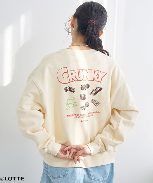 coen(コーエン)の「【CRUNKY(クランキー)/別注】アソートロゴ裏毛スウェット(スウェット・レディース・ナチュラル/オフホワイト/ダークブラウン/ライトグレー・M/L)」の18枚目の写真