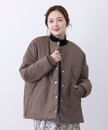 MARAI（マーライ）の「ノーカラーブルゾン 撥水 花粉リリース加工 ミドル丈（ブルゾン）」