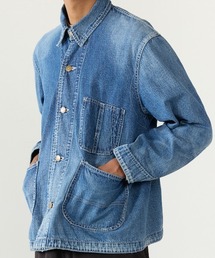 REMI RELIEF | REMI RELIEF/レミレリーフ 9.5oz ネップDENIM カバーオール(USED) シャツジャケット 2026年春夏(デニムジャケット)