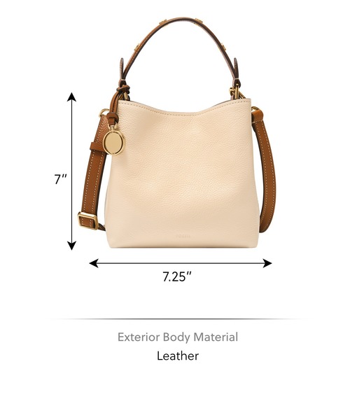 FOSSIL（フォッシル）の「フォッシル 斜めがけバッグ レディース レザー ホワイト スマホ収納可 ZB11002120（ショルダーバッグ・レディース・ホワイト・FREE）」の6枚目の写真