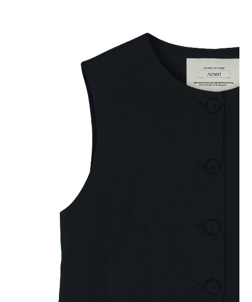 2WAY CREW NECK LACE TAKE OFF VEST（スーツジャケット）｜Ameri