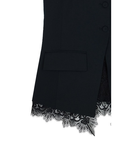 2WAY CREW NECK LACE TAKE OFF VEST（スーツジャケット）｜Ameri