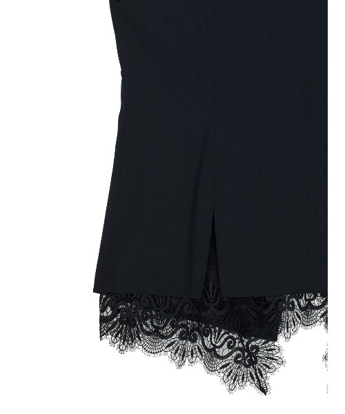 Ameri（アメリ）の「2WAY CREW NECK LACE TAKE OFF VEST（スーツ