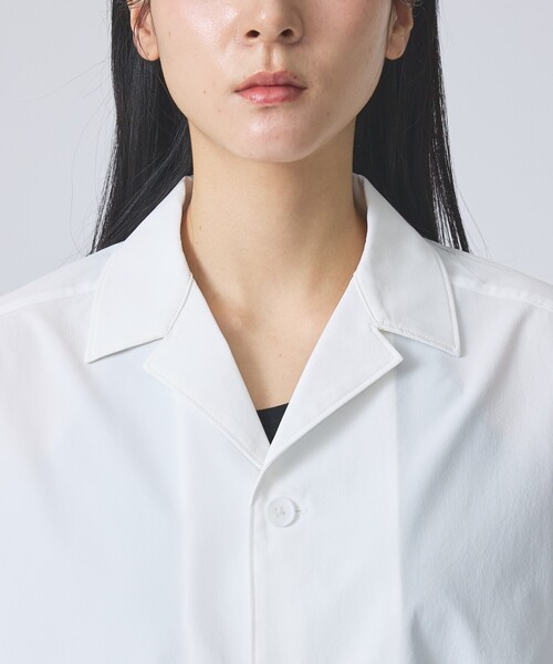 FORTUNA HOMME（フォルトゥナオム）の「【FORTUNA /フォルトゥナ】ECOTEC OpenCollarPO-Shirts/エコテックオープンカラープルオーバーシャツ/ユニセックス/【WEB限定】（シャツ/ブラウス・メンズ・ブラック/ホワイト・M/L）」の11枚目の写真