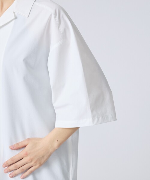 FORTUNA HOMME（フォルトゥナオム）の「【FORTUNA /フォルトゥナ】ECOTEC OpenCollarPO-Shirts/エコテックオープンカラープルオーバーシャツ/ユニセックス/【WEB限定】（シャツ/ブラウス・メンズ・ブラック/ホワイト・M/L）」の12枚目の写真