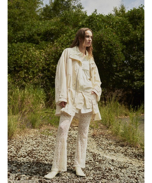 ELCHELE(エルチェレ)の「PIGMENT DYE UTILITY APRON(ベルト・レディース・ブラック/カーキ/オフホワイト・FREE)」の9枚目の写真