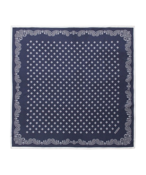 MACKINTOSH PHILOSOPHY（ﾏｯｷﾝﾄｯｼｭ ﾌｨﾛｿﾌｨｰ）の「日本製 スカーフ シルク100％ バンダナプリント 68*68（バンダナ/スカーフ・レディース・ミント/ネイビー/オフホワイト・FREE）」の14枚目の写真