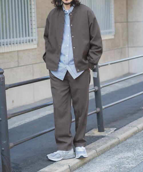 ITEMS URBANRESEARCH(アイテムズ アーバンリサーチ)の「『イージーケア/吸水速乾/接触冷感』高機能ドライタッチスナップブルゾン(楽着シリーズ)(ブルゾン・メンズ・ベージュ/スミクロ/グレー/カーキ・MEDIUM/LARGE)」の11枚目の写真