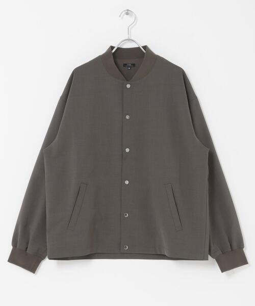 ITEMS URBANRESEARCH(アイテムズ アーバンリサーチ)の「『イージーケア/吸水速乾/接触冷感』高機能ドライタッチスナップブルゾン(楽着シリーズ)(ブルゾン・メンズ・ベージュ/スミクロ/グレー/カーキ・MEDIUM/LARGE)」の12枚目の写真