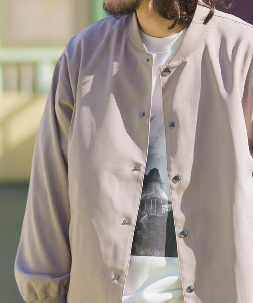 ITEMS URBANRESEARCH(アイテムズ アーバンリサーチ)の「『イージーケア/吸水速乾/接触冷感』高機能ドライタッチスナップブルゾン(楽着シリーズ)(ブルゾン・メンズ・ベージュ/スミクロ/グレー/カーキ・MEDIUM/LARGE)」の14枚目の写真