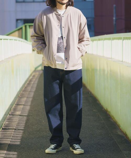 ITEMS URBANRESEARCH(アイテムズ アーバンリサーチ)の「『イージーケア/吸水速乾/接触冷感』高機能ドライタッチスナップブルゾン(楽着シリーズ)(ブルゾン・メンズ・ベージュ/スミクロ/グレー/カーキ・MEDIUM/LARGE)」の18枚目の写真
