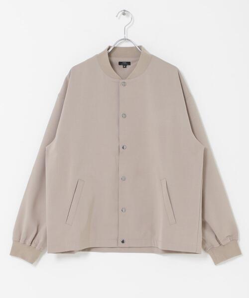 ITEMS URBANRESEARCH(アイテムズ アーバンリサーチ)の「『イージーケア/吸水速乾/接触冷感』高機能ドライタッチスナップブルゾン(楽着シリーズ)(ブルゾン・メンズ・ベージュ/スミクロ/グレー/カーキ・MEDIUM/LARGE)」の19枚目の写真