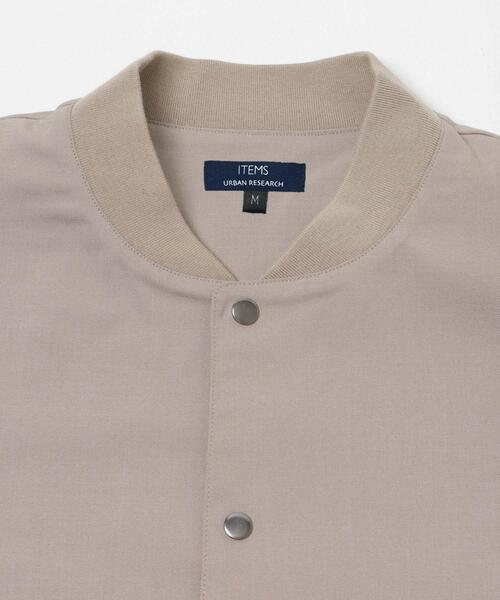 ITEMS URBANRESEARCH(アイテムズ アーバンリサーチ)の「『イージーケア/吸水速乾/接触冷感』高機能ドライタッチスナップブルゾン(楽着シリーズ)(ブルゾン・メンズ・ベージュ/スミクロ/グレー/カーキ・MEDIUM/LARGE)」の20枚目の写真