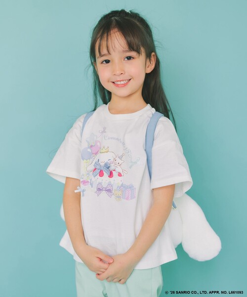 シナモロール×ANY KIDS】プリント 半袖Tシャツ（Tシャツ/カットソー