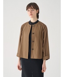 JOHN SMEDLEY（ジョンスメドレー）の「コットンギャバジン ノーカラーショートブルゾン（その他アウター）」