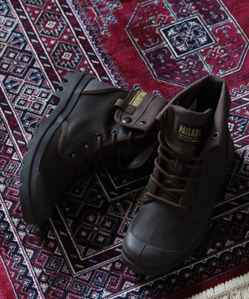 PALLADIUM(パラディウム)の「BAGGY COATED バギー コーティッド ブーツ(ブーツ・メンズ・ダークブラウン系/カーキ系・25.5cm/27cm/24.5cm/26.5cm/24cm/26cm)」の1枚目の写真