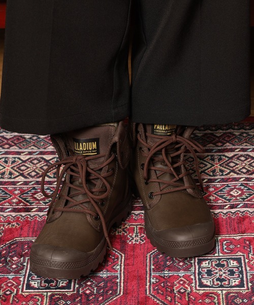 PALLADIUM(パラディウム)の「BAGGY COATED バギー コーティッド ブーツ(ブーツ・メンズ・ダークブラウン系/カーキ系・25.5cm/27cm/24.5cm/26.5cm/24cm/26cm)」の6枚目の写真