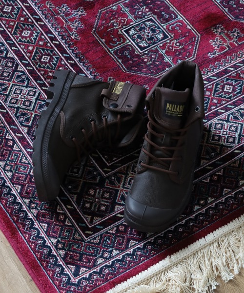 PALLADIUM(パラディウム)の「BAGGY COATED バギー コーティッド ブーツ(ブーツ・メンズ・ダークブラウン系/カーキ系・25.5cm/27cm/24.5cm/26.5cm/24cm/26cm)」の4枚目の写真