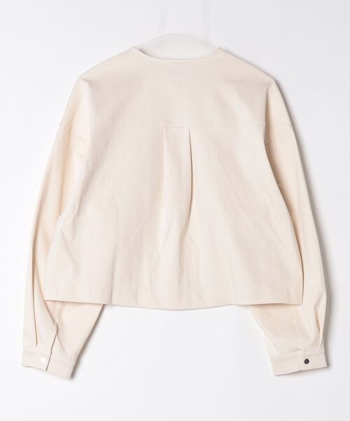 PUMA(プーマ)の「プーマ PUMA ESS ELEVATED デニムライク JKT(デニムジャケット・レディース・ネイビー/クリーム/ブラック・S/M/L)」の4枚目の写真