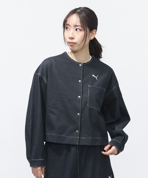プーマ PUMA ESS ELEVATED デニムライク JKT（デニムジャケット