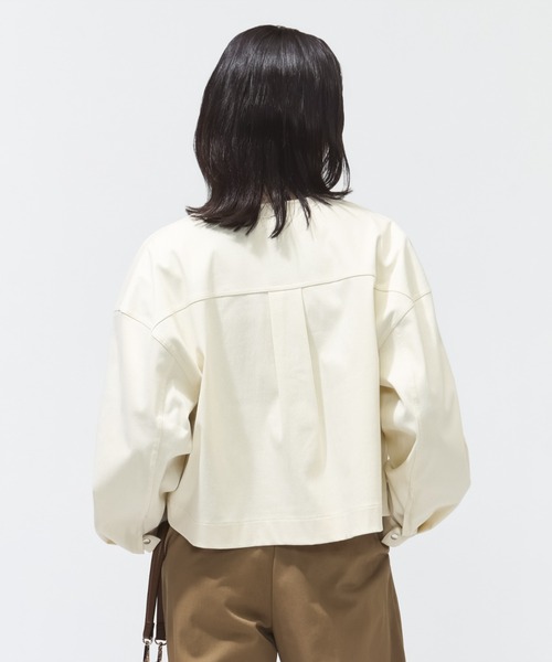 PUMA(プーマ)の「プーマ PUMA ESS ELEVATED デニムライク JKT(デニムジャケット・レディース・ネイビー/クリーム/ブラック・S/M/L)」の21枚目の写真