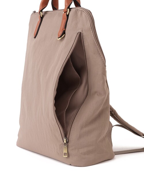 Jayro（ジャイロ）の「皺ナイロンL字リュック（バックパック/リュック・レディース・ブラウン系その他2・FREE）」の9枚目の写真