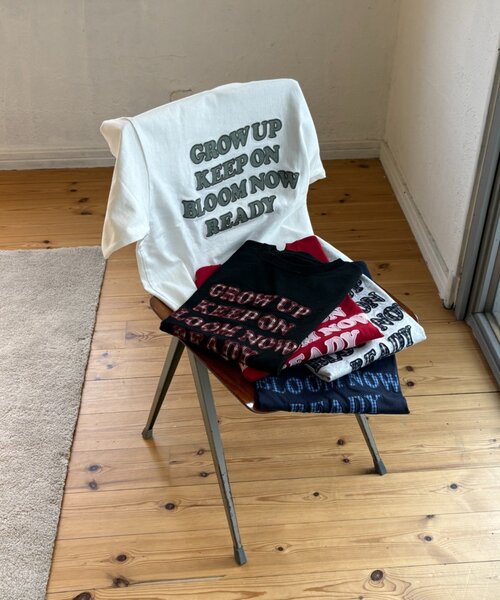 CIAOPANIC TYPY（チャオパニックティピー）の「【UNISEX】アソート柄アップリケTEE（Tシャツ/カットソー・レディース・カーキ/レッド/ホワイト/ネイビー/グレー/ブラック・MEDIUM/LARGE）」の8枚目の写真