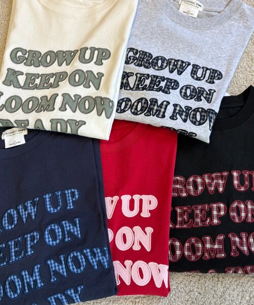 CIAOPANIC TYPY（チャオパニックティピー）の「【UNISEX】アソート柄アップリケTEE（Tシャツ/カットソー・レディース・カーキ/レッド/ホワイト/ネイビー/グレー/ブラック・MEDIUM/LARGE）」の9枚目の写真