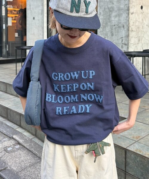 CIAOPANIC TYPY（チャオパニックティピー）の「【UNISEX】アソート柄アップリケTEE（Tシャツ/カットソー・レディース・カーキ/レッド/ホワイト/ネイビー/グレー/ブラック・MEDIUM/LARGE）」の14枚目の写真