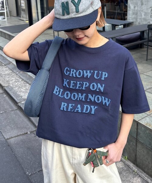 CIAOPANIC TYPY（チャオパニックティピー）の「【UNISEX】アソート柄アップリケTEE（Tシャツ/カットソー・レディース・カーキ/レッド/ホワイト/ネイビー/グレー/ブラック・MEDIUM/LARGE）」の15枚目の写真