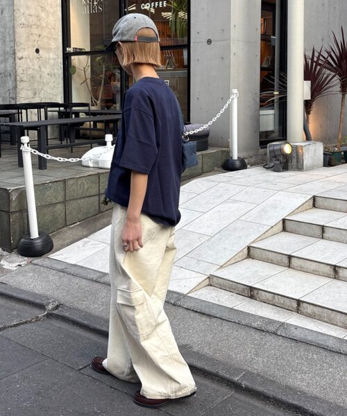 CIAOPANIC TYPY（チャオパニックティピー）の「【UNISEX】アソート柄アップリケTEE（Tシャツ/カットソー・レディース・カーキ/レッド/ホワイト/ネイビー/グレー/ブラック・MEDIUM/LARGE）」の17枚目の写真