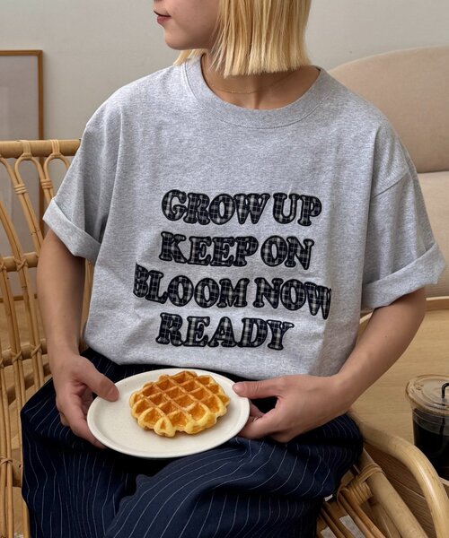 CIAOPANIC TYPY（チャオパニックティピー）の「【UNISEX】アソート柄アップリケTEE（Tシャツ/カットソー・レディース・カーキ/レッド/ホワイト/ネイビー/グレー/ブラック・MEDIUM/LARGE）」の8枚目の写真